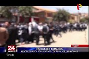 Cusco: intervienen a escolares por portar un arma y municiones