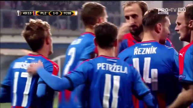 1-0 Milan Petržela Goal UEFA Europa League Group G - 23.112017 Viktoria Plzen 1-0 Steaua Bucuresti