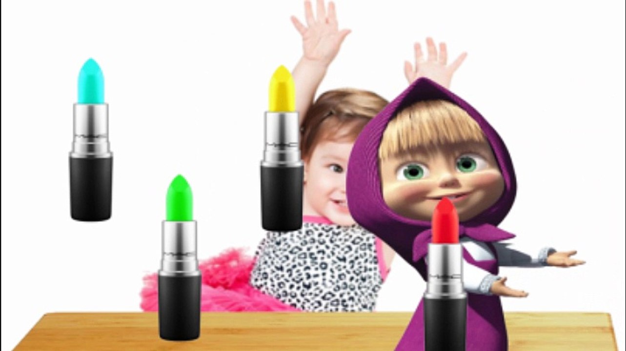 Bad Baby cry masha take lipstik and learn colors