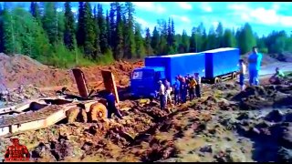 most amazing truck drivers in videos compilation, truck driving in water, truck stuck in m