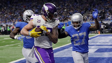 Kyle Rudolph beats Lions secondary for second TD of the day