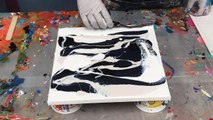Acrylic Pour Painting: Easy Swipe Technique In Classic Black & White