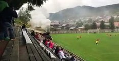 Train Interrupts Soccer Game