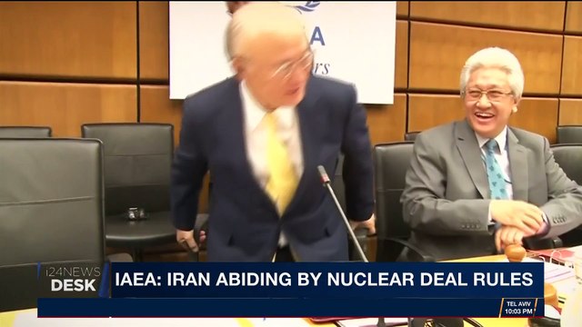 i24NEWS DESK | IAEA: Iran abiding by nuclear deal rules | Thursday, November 23rd 2017