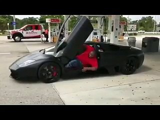 Khulubuse Zuma Falling down trying to get out of his car