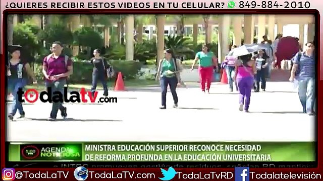 Ministra de educación superior reconoce necesidad de reforma en la educación universitaria-Agenda Noticiosa-Video