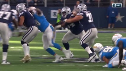 Chargers get first sack of game after Bosa collapses pocket on Prescott