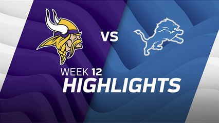 Vikings vs. Lions highlights | Week 12