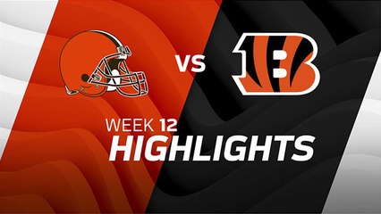 Browns vs. Bengals highlights | Week 12