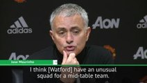 Watford's squad are better than a mid-table team - Mourinho