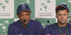 Tennis - Coupe Davis - Finale : Noah «Tsonga est un leader par l'exemple»