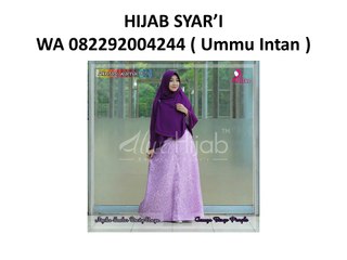 BOMBASTIS!!! WA +62-822-9200-4244 gamis polos syar'i