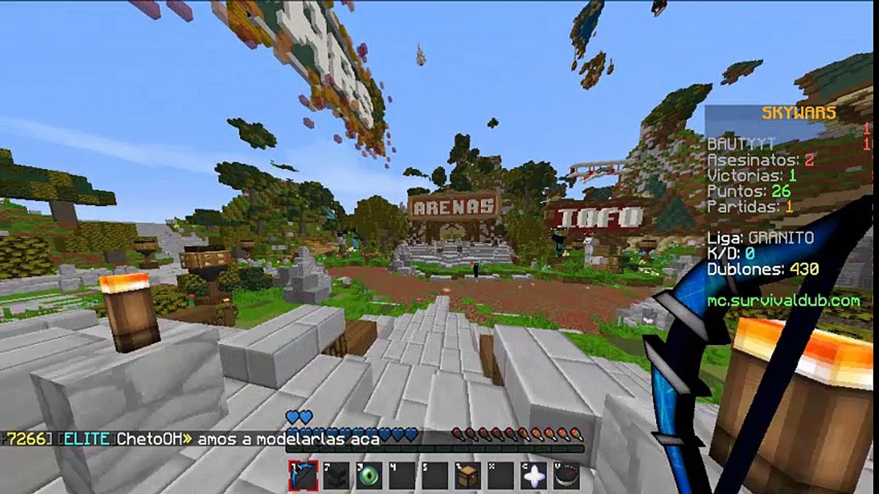 NUEVO SERVER DE SKYWARS 1.8 1.7 SIN LAG DE MINECRFAT