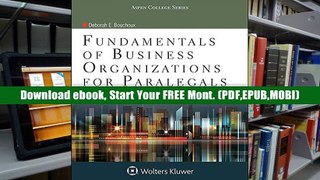 Best E-Book Fundamentals of Business Organizations for Paralegals (Aspen College) For Any device