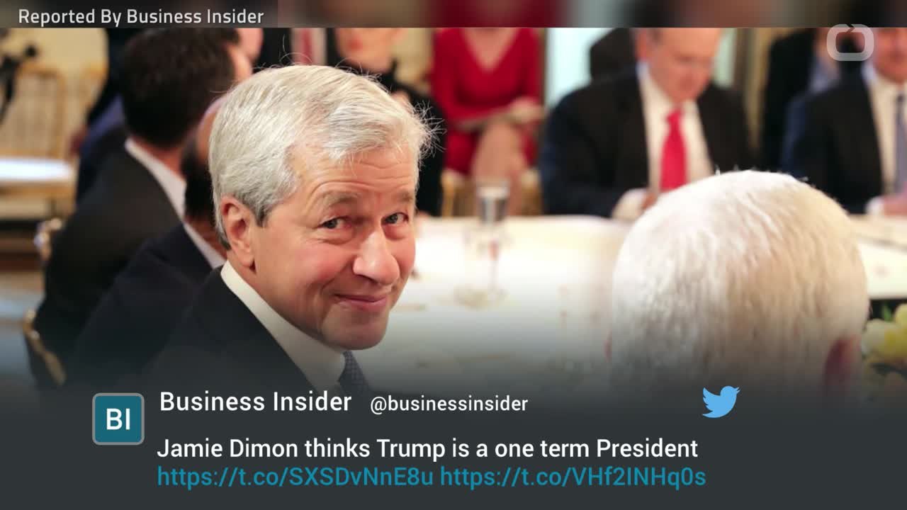 Jamie Dimon Thinks Trump Is A One Term President