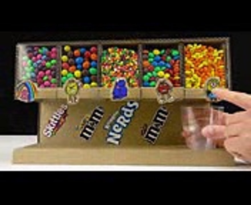 Smart Girl Shows How to Build Candy Dispenser