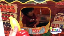 Pretend Play Food Toy Tent and hide and Seek with Ryan's Family Review-mVbHvcoz1-o