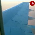 Uçakta bulunan çıkık pencereyi görüntüledi