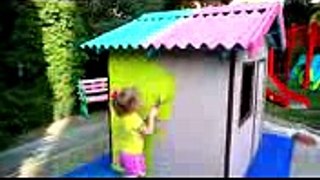 Funny Baby makes a kid's Colors Playhouse Johny Johny Yes Papa Nursery Rhymes Song for kids