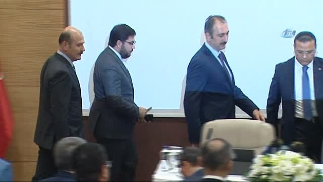 Adalet Bakanı Abdühamit Gül ile İçişleri Bakanı Süleyman Soylu, Uyap Protokol İmza Töreni'ne Katıldı