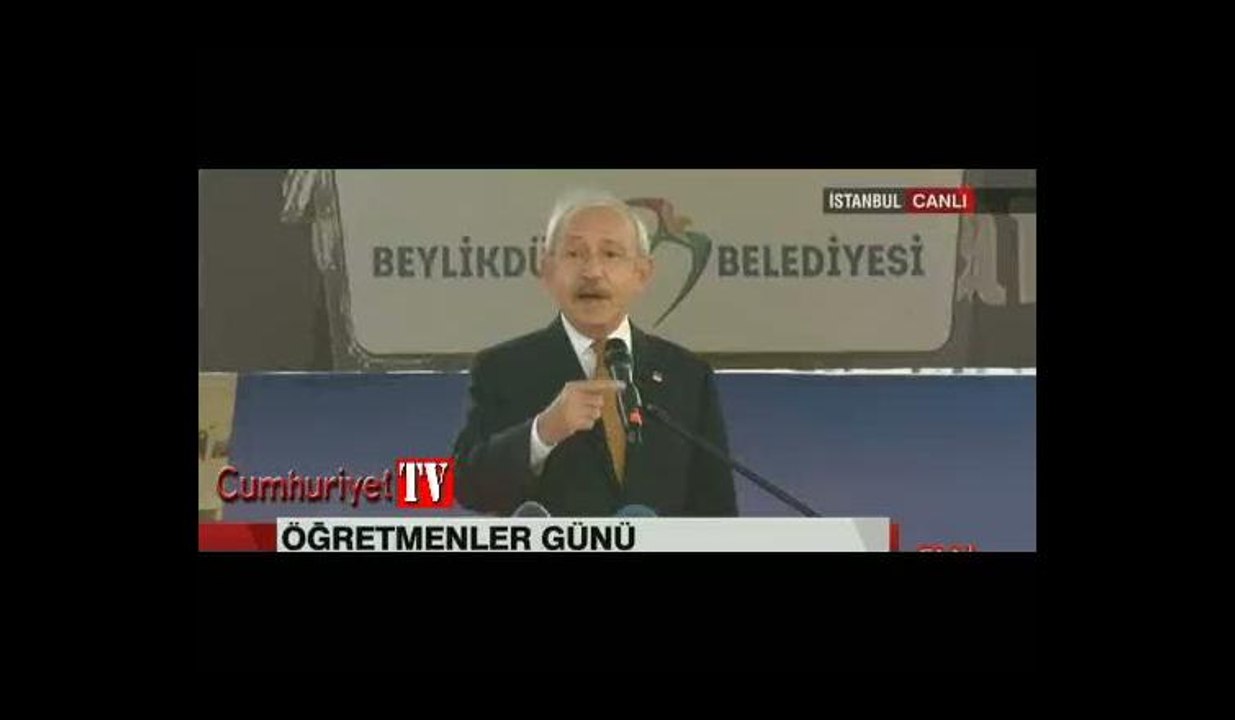 Kılıçdaroğlu: Öğretmenler yasası çıkmalı