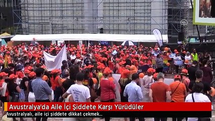 Avustralya'da Aile İçi Şiddete Karşı Yürüdüler