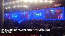 Emmanuel Macron sifflé sur scène par les maires de France, il réplique (Vidéo)
