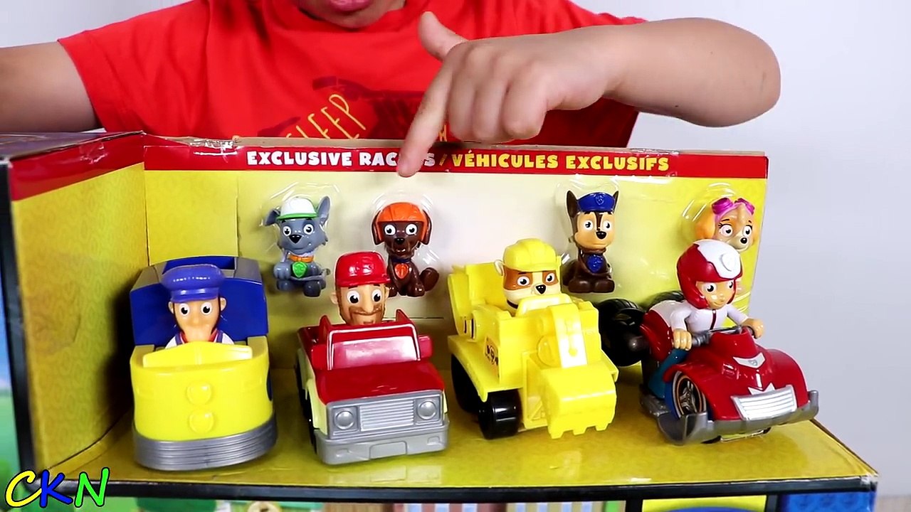 PAW PATROL Mega Roll Patrol Track Set 3 In 1 Lookout Tower Railway Barn's Rescue Ckn Toys-rVdv8LgOSm4