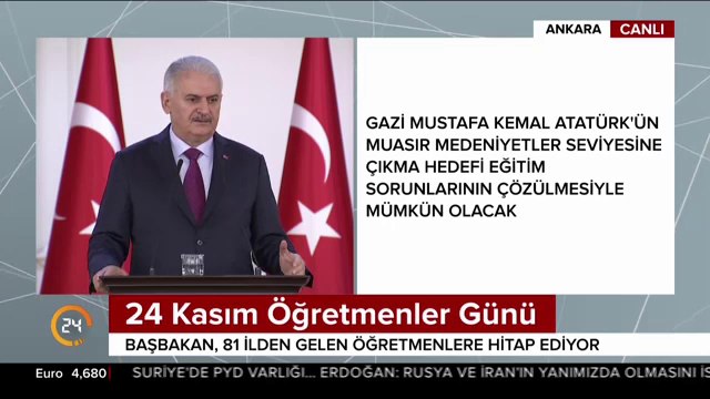 24 Kasım Öğretmenler Günü programı