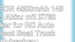 FLOUREON 4500mAh 148V Lipo Akku mit XT60 Stecker für RC Auto Car Boot Boat Truck