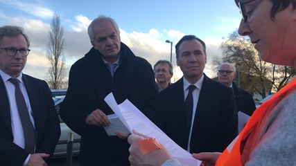 Lettre lue par un représentant CFDT du personnel gréviste de l’hôpital Châteaubriant- Nozay-Pouancé