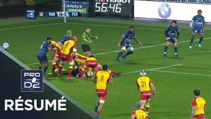 PRO D2 - Résumé Vannes-Perpignan: 22-23 - J13 - Saison 2017/2018