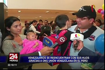 Niños venezolanos se reencuentran con sus padres gracias a ONG en Perú