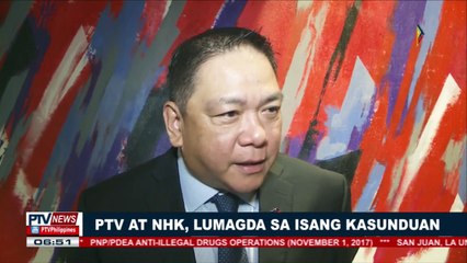 PTV at NHK, lumagda sa isang kasunduan