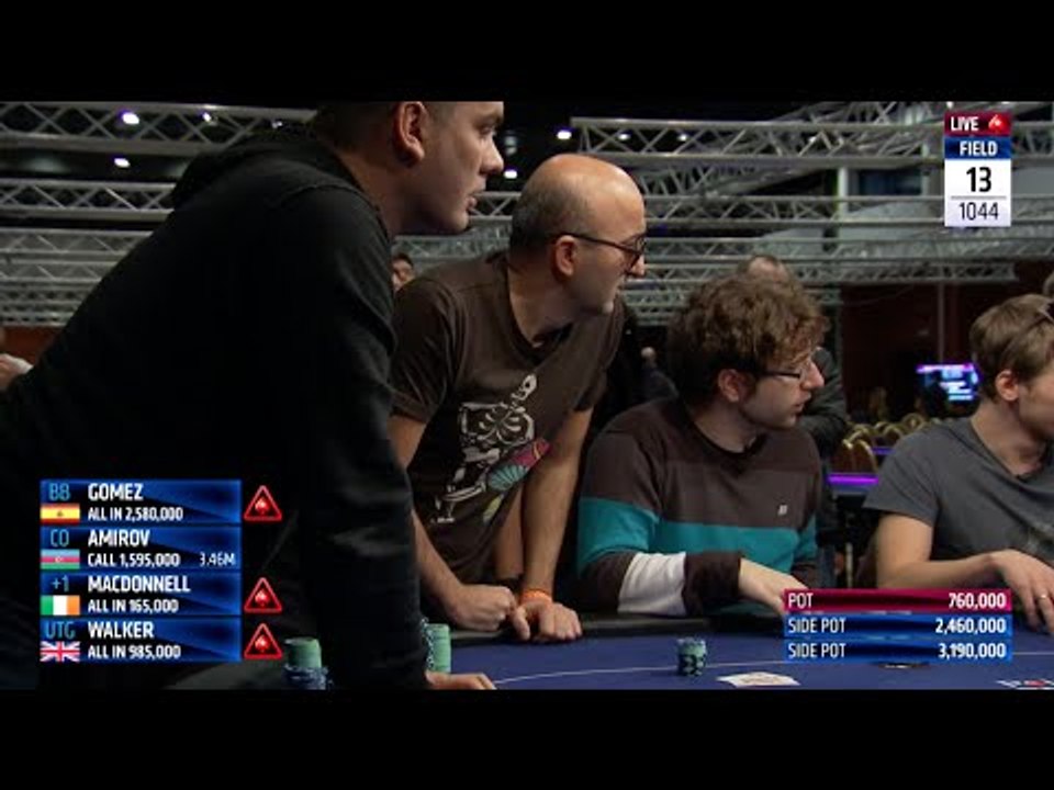 Four Way All In Poker Hand - Triple Bust-Out Bonanza at EPT Prague | PokerStars