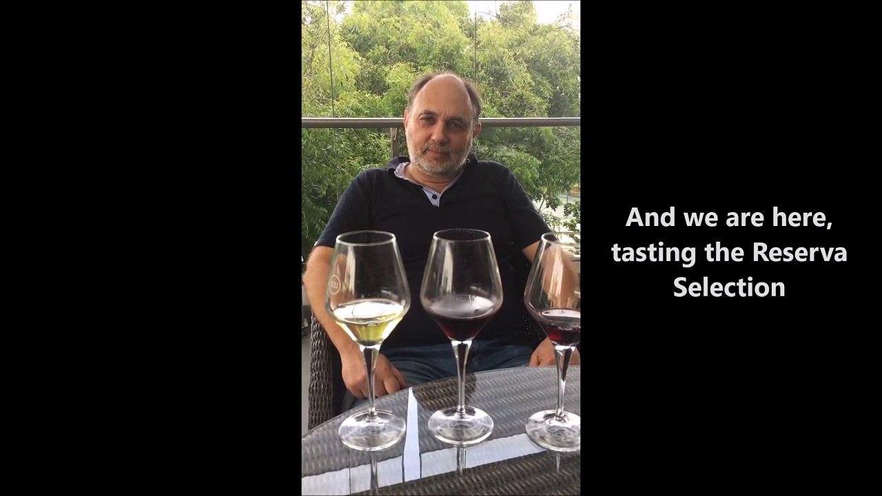 Tasting wine with Andrea Valentinuzzi, winemaker, SDU Winery India