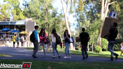 HALLOWEEN SCARE PRANK - FALLING BOXES PART 2