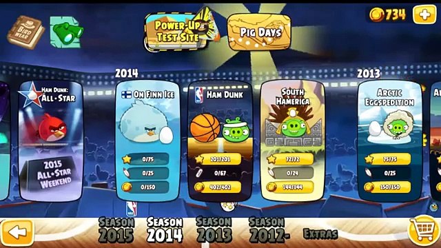 Angry Birds Seasons On Finn ice All levels