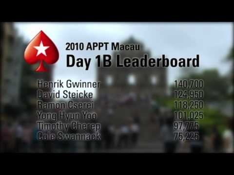 APPT Macau 2010: Day 1C Update - Asia Pacific Poker Tour PokerStars.com