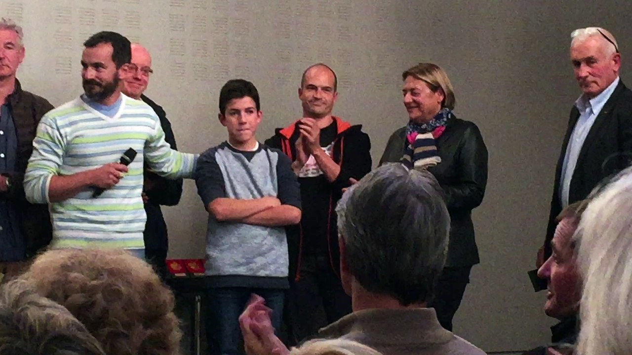 Remise des récompenses par la mairie de gujan-mestras novembre 2017