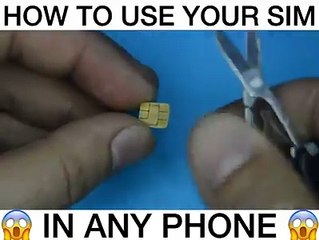 How to use ur SIM card in any cell phone