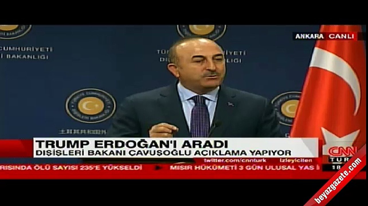 Çavuşoğlu: Trump, YPG'ye silah verilmeyecek dedi
