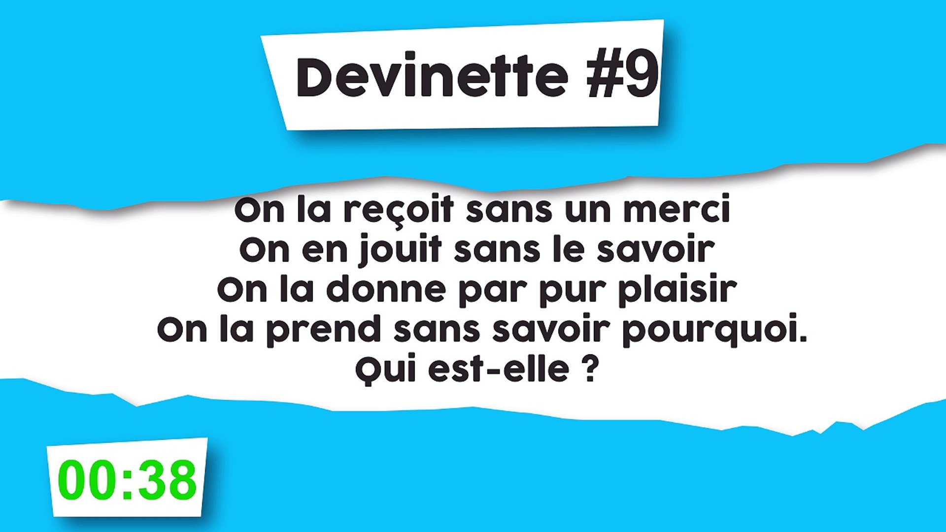 Devinette #9 : Sacré cadeau - Vidéo Dailymotion