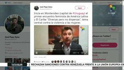 Inicia encuentro feminista "Diversas pero no dispersas" en Uruguay