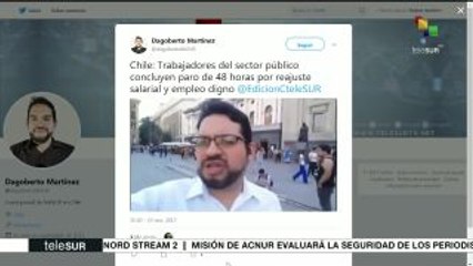 Concluye paro de 48 horas de los trabajadores fiscales en Chile