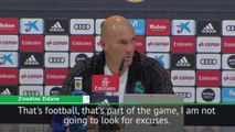 Real are not looking for excuses - Zidane