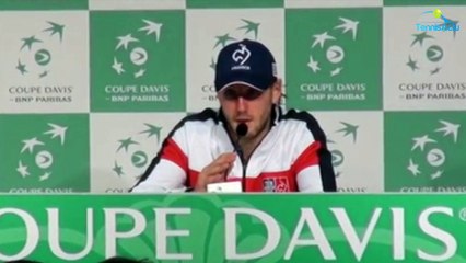 Coupe Davis 2017 - FRA-BEL - Lucas Pouille : "'J'ai rarement vu David Goffin jouer aussi bien"