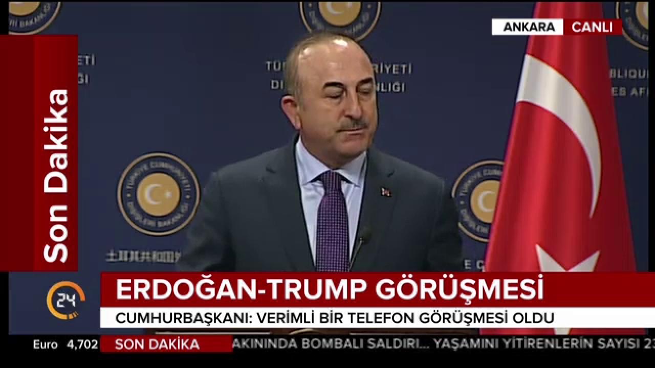Çavuşoğlu: Trump "Bundan sonra YPG'ye silah verilmeyecek" dedi