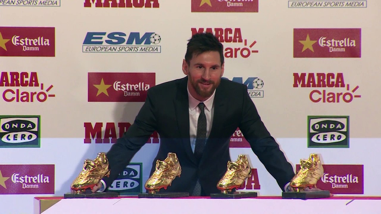Messi recibe su cuarta Bota de Oro: "Cada día disfruto más"