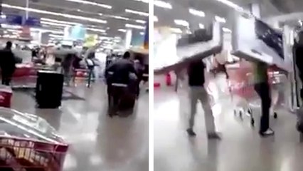 Un flashmob dégénère et les clients en profitent pour voler des TV